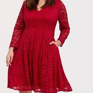 Torrid Lace Skater Dress Size 2 (18-20)
